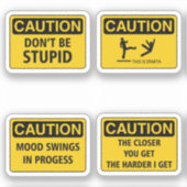 警告標識IVシール シール (正面)