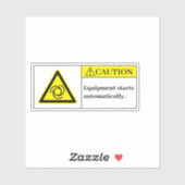 警告機器の開始ラベル シール (シート)