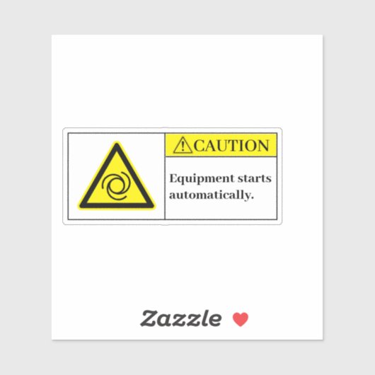 警告機器の開始ラベル シール (シート)