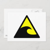 警告津波徴候 ポストカード (正面/裏面)