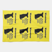 警告犬 キッチンタオル (横)