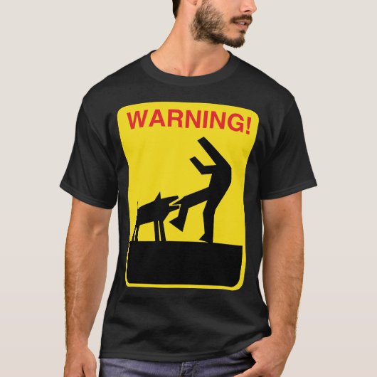 警告犬 Tシャツ (正面)