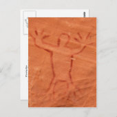 警告男 ポストカード (正面/裏面)