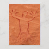 警告男 ポストカード (正面)