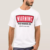 警告祈りの戦士ゾーン奇跡の前線 Tシャツ (正面)