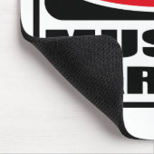 警告筋肉車ファンのマウスパッド マウスパッド (コーナー)