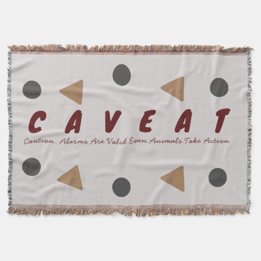 警告考えお願い スローブランケット (正面)