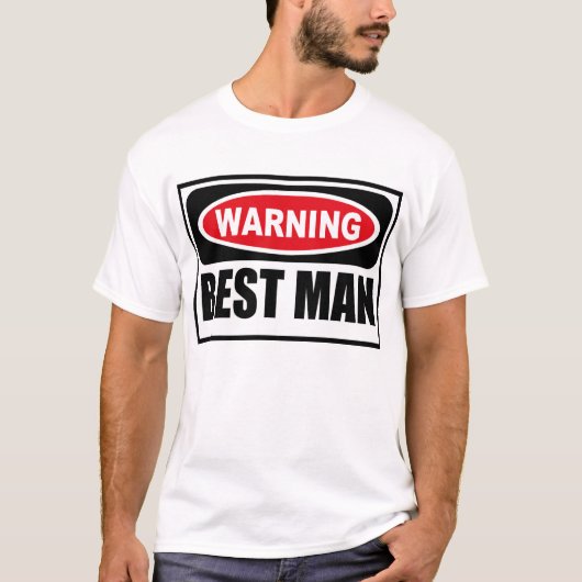 警告花婿介添人Tシャツ Tシャツ (正面)