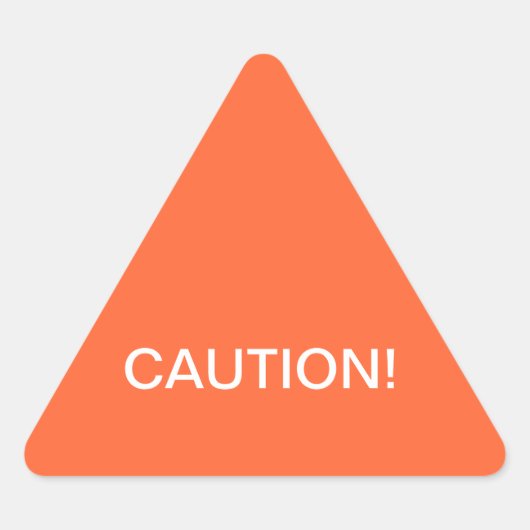 警告警告ラベル 三角形シール (正面)