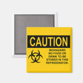 警告08生物学的災害［有害物質］ マグネット (正面/裏面)