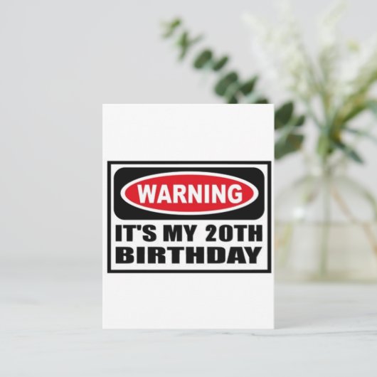 警告20 ポストカード (スタンド正面)