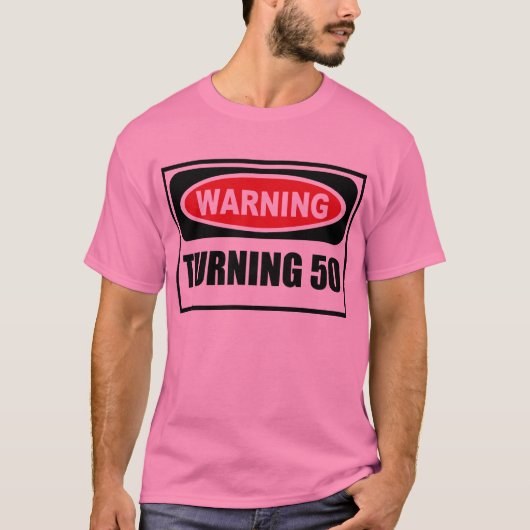 警告50人のTシャツを回します Tシャツ (正面)