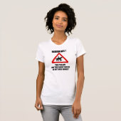 警告-この人は馬のワイシャツ述べるかもしれません Tシャツ (正面フル)