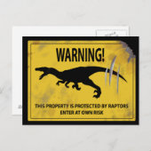 警告!この財産は保護強姦者の所有だ ポストカード (正面/裏面)