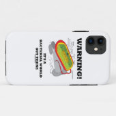 警告! それはそこに細菌の世界です Case-Mate iPhoneケース (裏面(横))