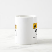 警告-アルコールを含むよろしいです コーヒーマグカップ (中央)