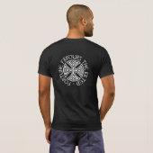 警告-キルトの下の大きい目的 Tシャツ (裏面フル)