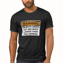 警告-キルトの下の大きい目的