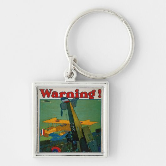 警告! キーホルダー (正面)