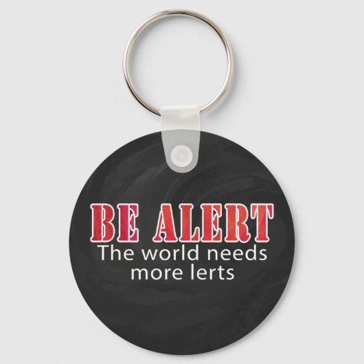 警告 キーホルダー (正面)