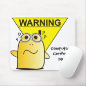警告: コンピュータは私を混同します! マウスパッド (マウス)