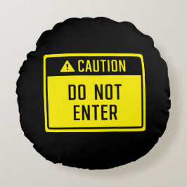 警告：サインを入力しない ラウンドクッション