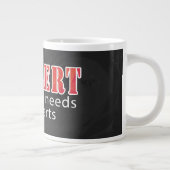 警告 ジャンボコーヒーマグカップ (右)