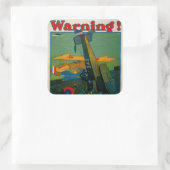 警告! スクエアシール (バッグ)