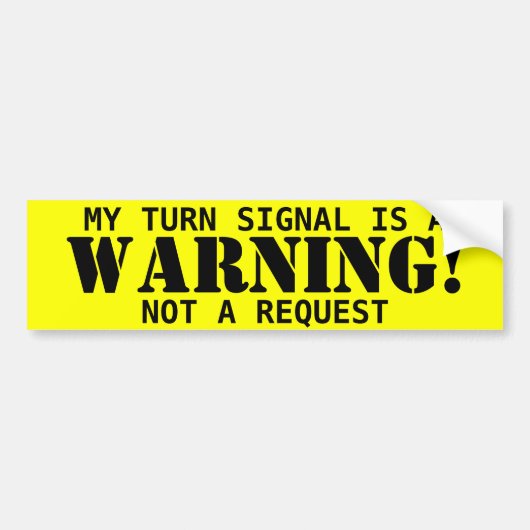 警告! ステッカー (正面)