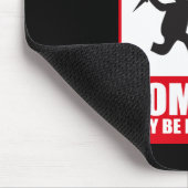 警告: ゾンビは可燃性です マウスパッド (コーナー)