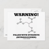 警告！ニトログリセリンが満載！ ポストカード (正面/裏面)