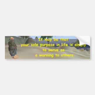 警告 バンパーステッカー