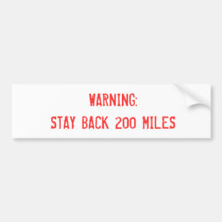 警告 バンパーステッカー