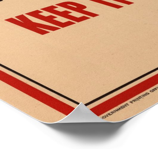 警告! ポスター (角)