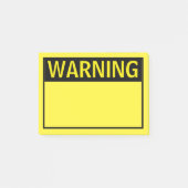警告 ポストイット (正面)