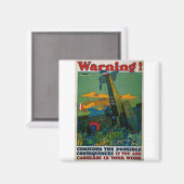 警告! マグネット (正面/裏面)