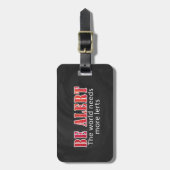 警告 ラゲッジタグ (正面縦)