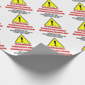 警告 ラッピングペーパー (角)