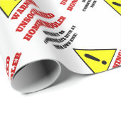 警告 ラッピングペーパー (ロールコーナー)