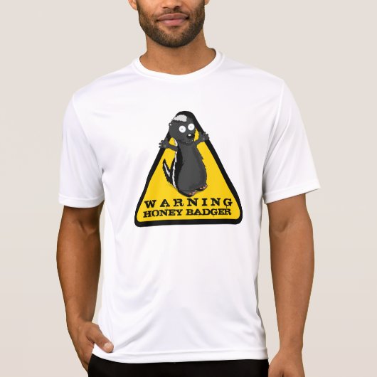 警告 ラーテル! Tシャツ (正面)