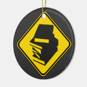 警告:予約を前に! セラミックオーナメント (左)