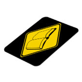 警告：予約を前に！ マグネット (左側)