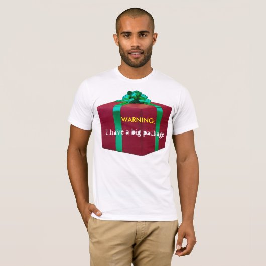 警告: 大きいパッケージのTシャツ Tシャツ (正面フル)