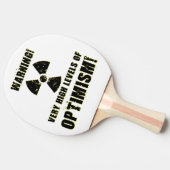 警告! 楽天主義のハイレベル! 卓球ラケット (横)