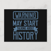 警告:歴史の授業が始まるよ 先生 ポストカード (正面)