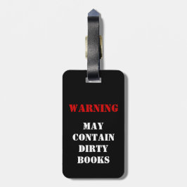 警告: 汚れた本を含むよろしいです ラゲッジタグ