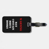 警告: 汚れた本を含むよろしいです ラゲッジタグ (裏面横)