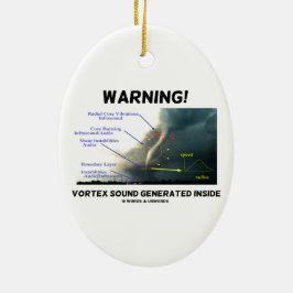 警告! 渦の音によって発生させる内部(トルネード) セラミックオーナメント