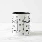 警告! 犬はlickerのマグを握ることができません マグカップ (中央)