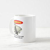 警告! 私にアコーディオンがあります コーヒーマグカップ (正面左)